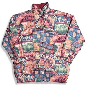 Vintage 80s/90s Reversible Pattern Jacket